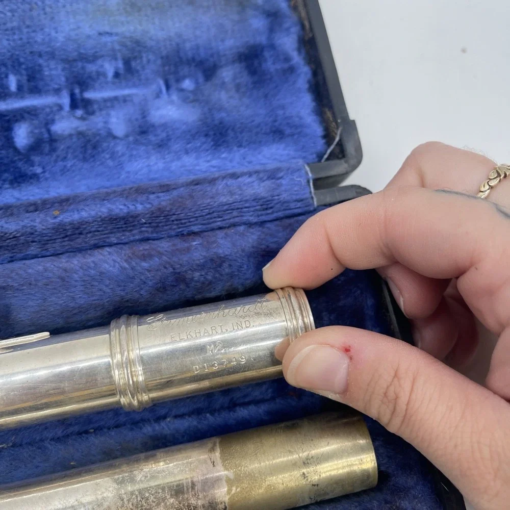 Gemeinhardt 2SP Flute with Hard Case Used Preowned Good Condition Working
